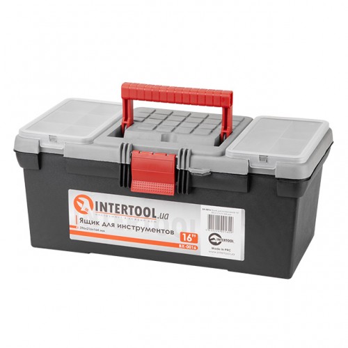 Ящик для инструментов, 16" 396x216x164 мм INTERTOOL BX-0016