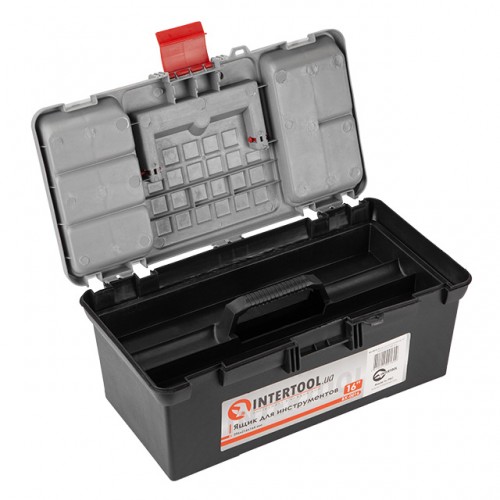 Ящик для инструментов, 16" 396x216x164 мм INTERTOOL BX-0016