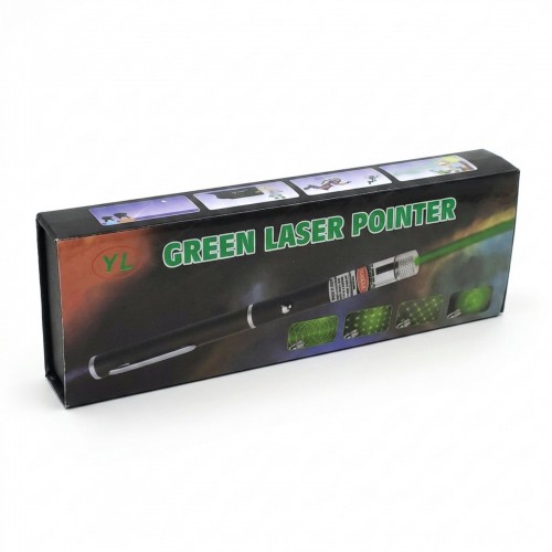 Зелена Лазерна указка 5 в 1 LASER POINTER 1000 mW 5 насадок лазер