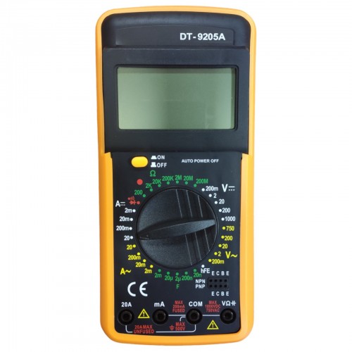 Цифровой Профессиональный мультиметр DT-9205A тестер вольтметр