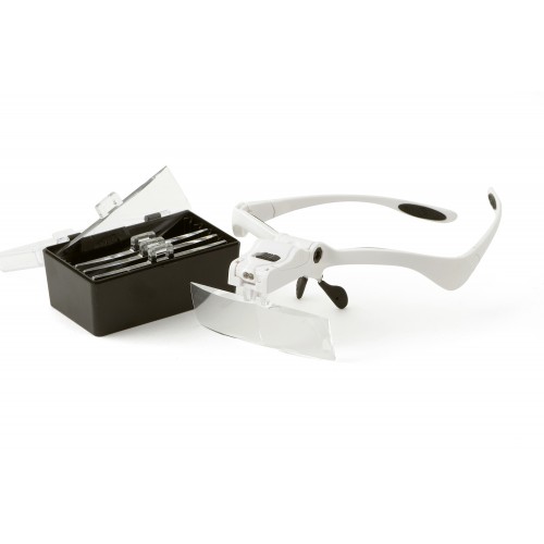 Бинокуляр очки бинокулярные со светодиодной подсветкой 9892BP