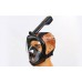 Полнолицевая панорамная маска для плавания FREE BREATH (L/XL) M2068G с креплением для камеры Черный