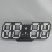 Электронные настольные LED часы с будильником и термометром Caixing CX-2218 чёрные (белая подсветка)