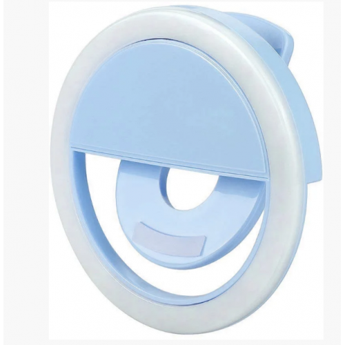 Вспышка-подсветка для телефона селфи-кольцо Selfie Ring Ligh Голубой