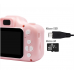 Детский цифровой фотоаппарат Kids Camera GM14 с записью видео Розовый