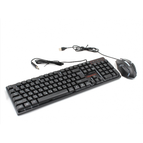 Клавиатура с цветной подсветкой USB UKC HK-6300TZ для ПК с МЫШКОЙ