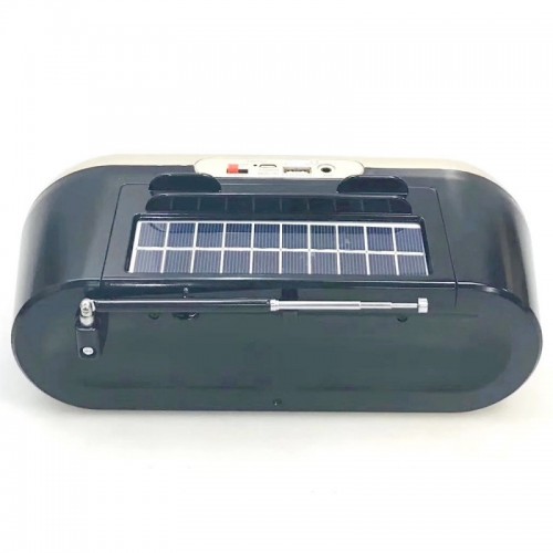Портативная колонка, акустика GOLON RX-BT190S с солнечной панелью Чёрный