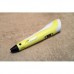 Набор 3D ручка с планшетом для рисования, ножницами, защитой для пальцев 3DPen 6 + 100 метров разноцветного PLA пластика Жёлтый