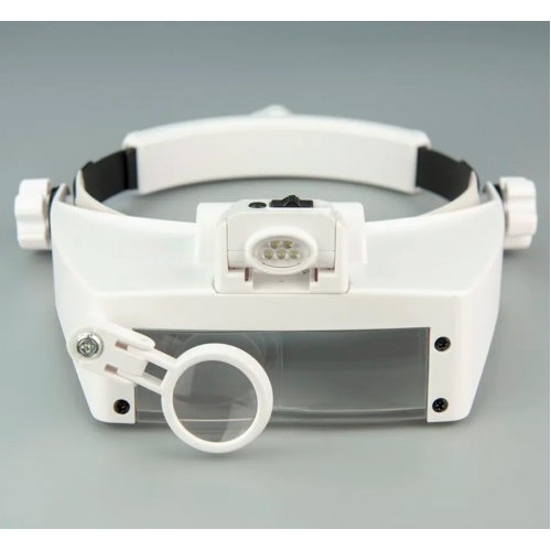 Бинокуляр очки бинокулярные со светодиодной подсветкой MG81007-RD