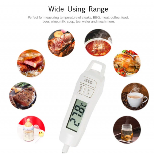 Цифровой кулинарный термометр для еды TP400, -50 ° C до 300 ° C Белый