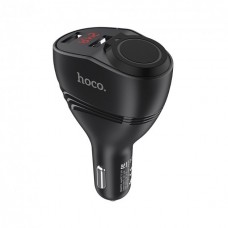 Автомобильная зарядка Hoco Z34 3,1А (2 USB) дисплей + разветвитель