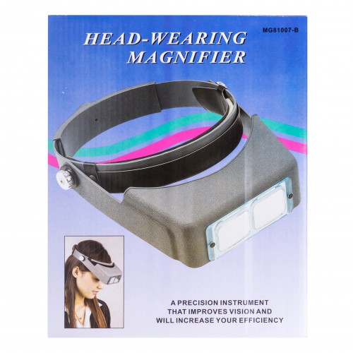 Бинокулярные очки Magnifier MG81007-B со стеклянными линзами