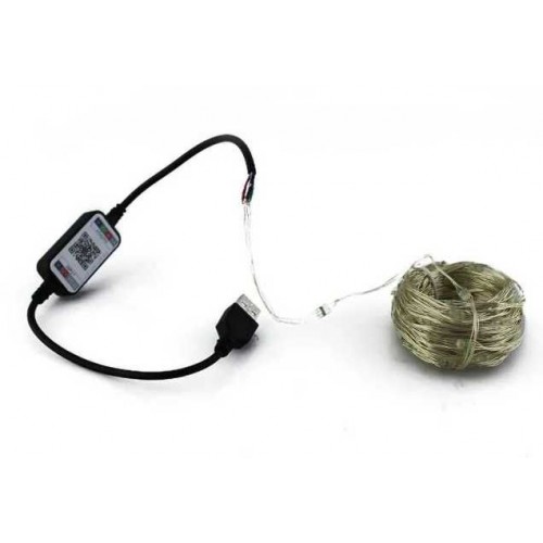 Led гирлянда c bluetooth и управлением с телефона, 10 метров
