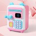 Оригинальная детская копилка-сейф Face Recognition Money BOX с кодовым замком Розовая