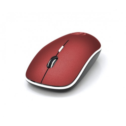 Беспроводная мышь мышка тихая плоская 1600dpi iMice G-1600 Красная