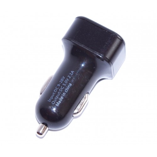 Авто USB зарядка адаптер HC-1 9001 от прикуривателя 12v зарядное Чёрный