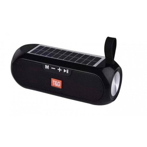 Портативная переносная Bluetooth колонка TG-182  радио и солнечной батареей Чёрная