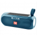 Портативная переносная Bluetooth колонка TG-182 радио и солнечной батареей Синяя