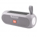 Портативная переносная Bluetooth колонка TG-182 радио и солнечной батареей Серая