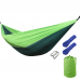 Подвесной нейлоновый туристический гамак Travel hammock Зелёный