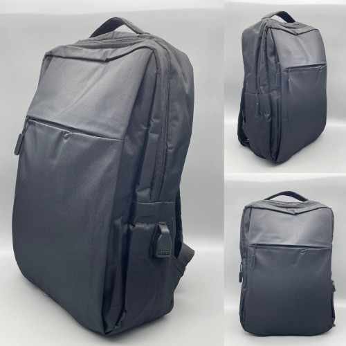 Рюкзак городской с USB 30 литров Чёрный