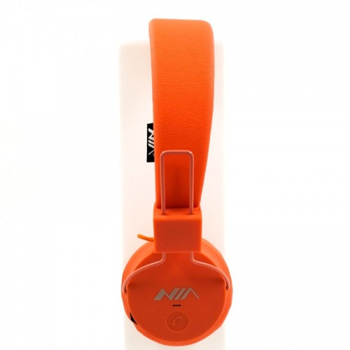 Беспроводные Bluetooth Наушники с MP3 плеером NIA-X2 Радио блютуз Оранжевые