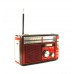 Радиоприёмник колонка с радио FM USB MicroSD и фонариком Golon RX-382 на аккумуляторе Красный