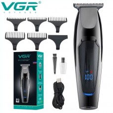 Машинка для стрижки волосся триммер VGR V-070 з USB та індикатором заряджання