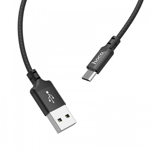 Кабель USB - Micro USB HOCO X14 Times speed 1.7A Чёрный