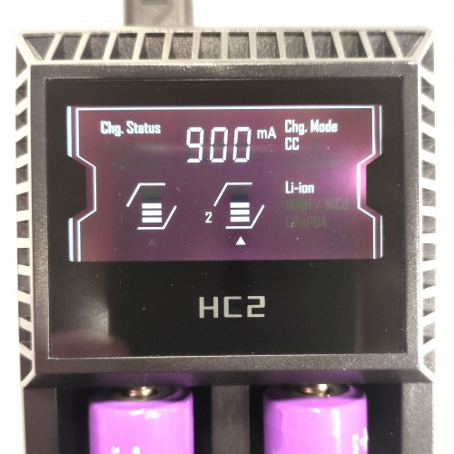 Зарядное устройство для аккумуляторов HC2 Charger на 2 аккумулятора 18650 и других