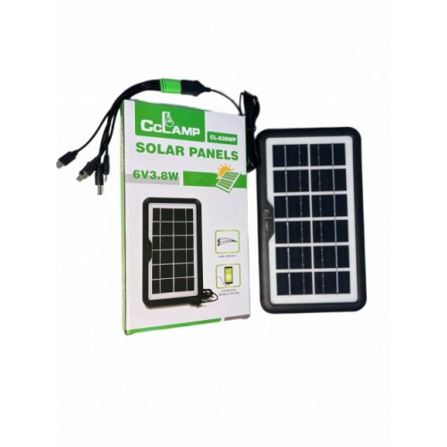 Солнечная панель CcLamp CL-638WP 3.8W 6V IP65 зарядка от солнца Solar Panel