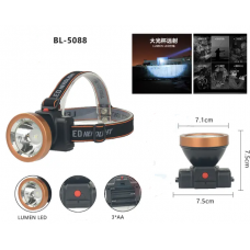 Налобный фонарь На батарейках 3 шт АА BL-5088