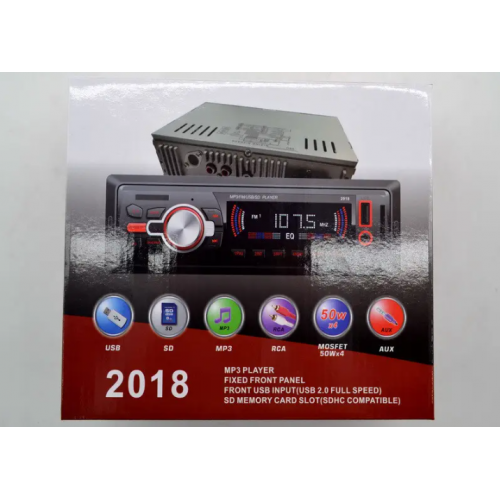 Автомагнитола 2018 MP3+FM+USB+SD+AUX 4x50W 1Din магнитола с пультом