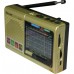 Радиоприёмник колонка с радио FM USB MicroSD Golon RX-6622 на аккумуляторе Золотой