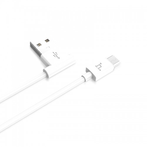 Кабель для зарядки телефона USB - micro USB HOCO UPM10 L образный Белый