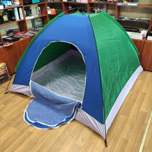 Палатка туристическая раскладная 200 х 200 см двухместная с москитной сеткой (50405)
