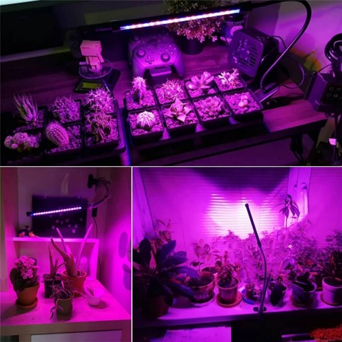 Фито лампа одинарная для растений полный спектр с пультом, таймером и регулировкой яркости