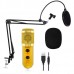 Микрофон студийный DM 800U, Микрофон для студийной звукозаписи, Настольный микрофон с усилителем голоса