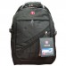 Рюкзак городской Swiss Bag 8810 с дождевиком 50*33*25 см 32 литра с USB и AUX выходами Чёрный
