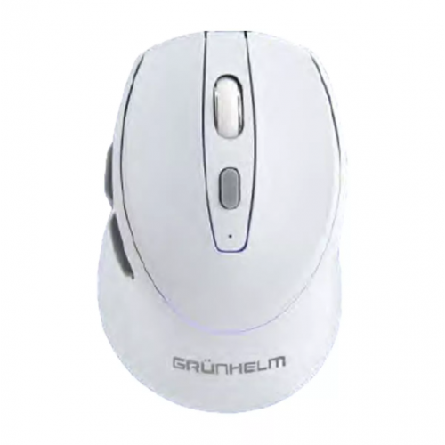 Мышь компьютерная беспроводная GRUNHELM M-518WL-B мышка Белая