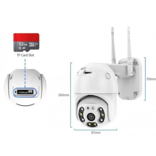 Уличная поворотная IP камера видеонаблюдения YCC365 Plus Wifi 2Мп камера вайфай наружного наблюдения для дома