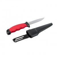 Нож 100 мм, с чехлом INTERTOOL HT-0536