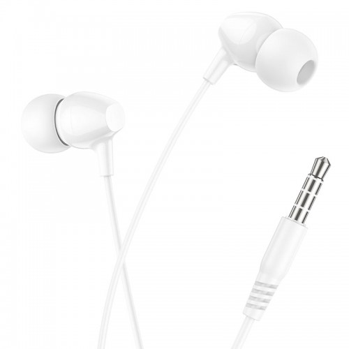 Наушники проводные вакуумные HOCO M94 universal earphones with microphone Белые