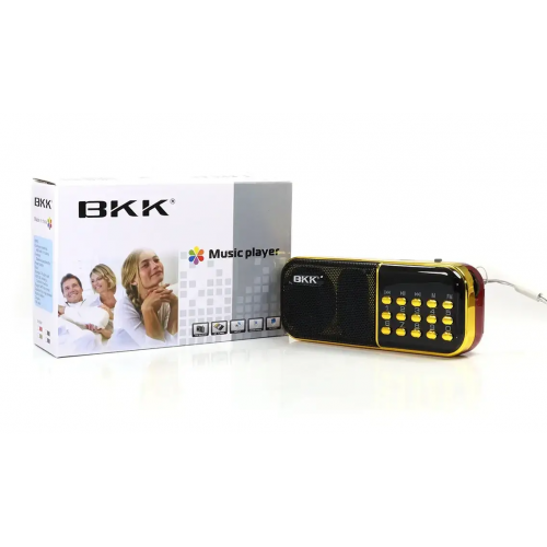 Радиоприёмник с FM USB MicroSD BKK B837 радио на аккумуляторе 18650