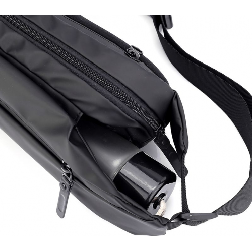 Мужская сумка через плачо нагрудная Baellery cross body bag сумка JXA1808 37*18 см Чёрная
