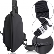 Мужская сумка через плечо нагрудная Baellery cross body bag сумка JXA1808 37*18 см Чёрная