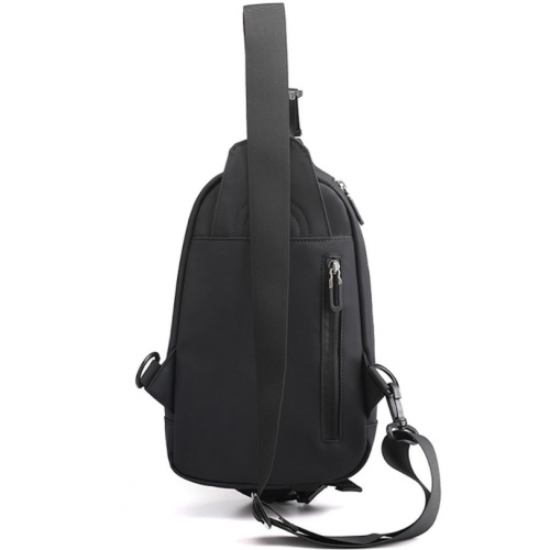 Мужская сумка через плечо нагрудная Baellery cross body bag сумка JXA1808 37*18 см Чёрная