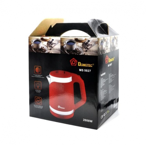 Дисковый электрический чайник Domotec MS-5027 2000W Красный