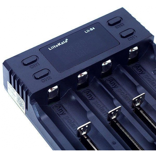 Зарядное устройство LiitoKala Lii-S4 для 4x аккумуляторов 18650, 26650, 21700, АА, ААА Li-Ion, LiFePO4, NiMH