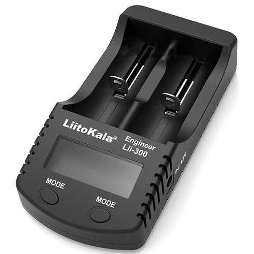 Интеллектуальное зарядное устройство LiitoKala Lii-300 на 2 аккумулятора AA, AAA и Li-ion с разрядом и функцией Повербанк